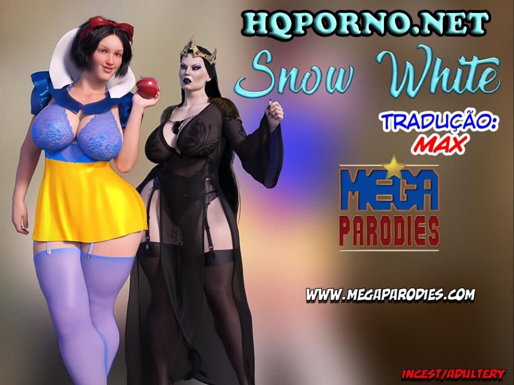 Branca de neve erótica em pornô delicioso